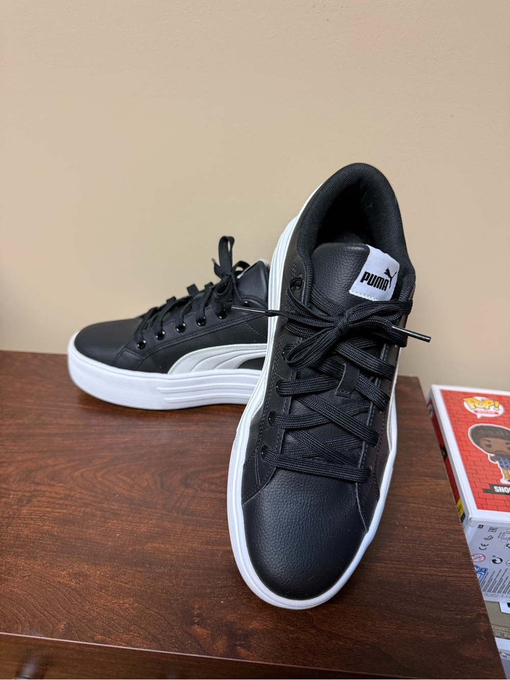 LN Puma Kaia 2.0 Platform Sneaker - Woman’s Size 11 - Black/White/Ash Gray